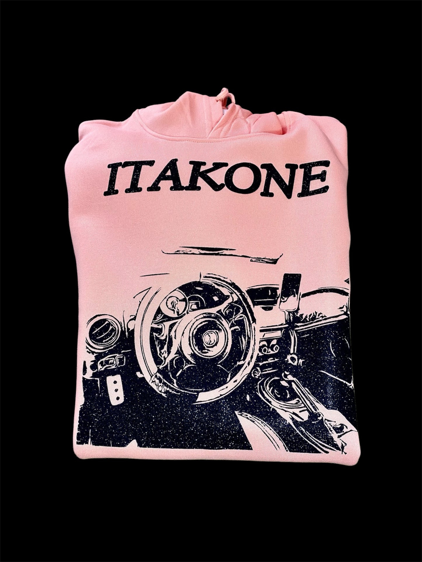 Premium - Pink & Midnight Black JDM Interior Hoodie
