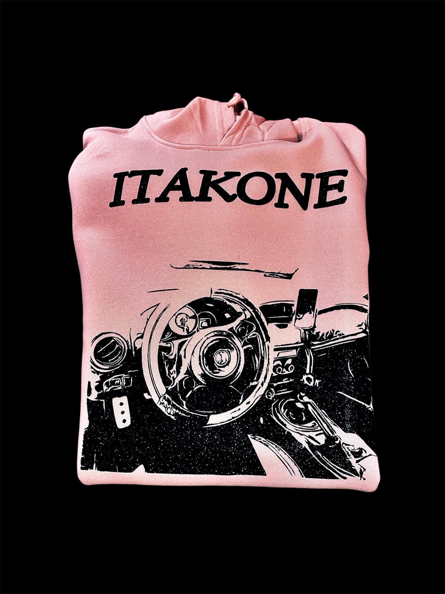Premium - Pink & Midnight Black JDM Interior Hoodie