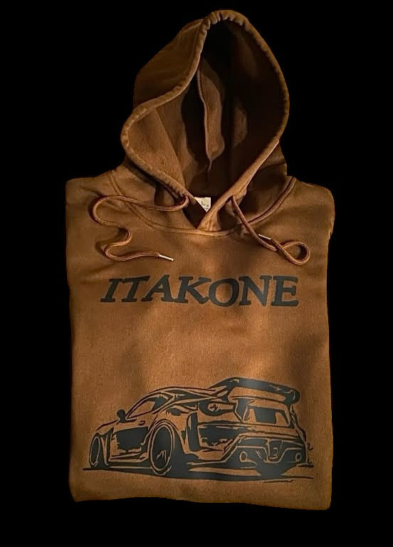 Brown & Black JDM Car Hoodie