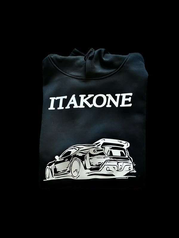 Black & Silver JDM Car Hoodie