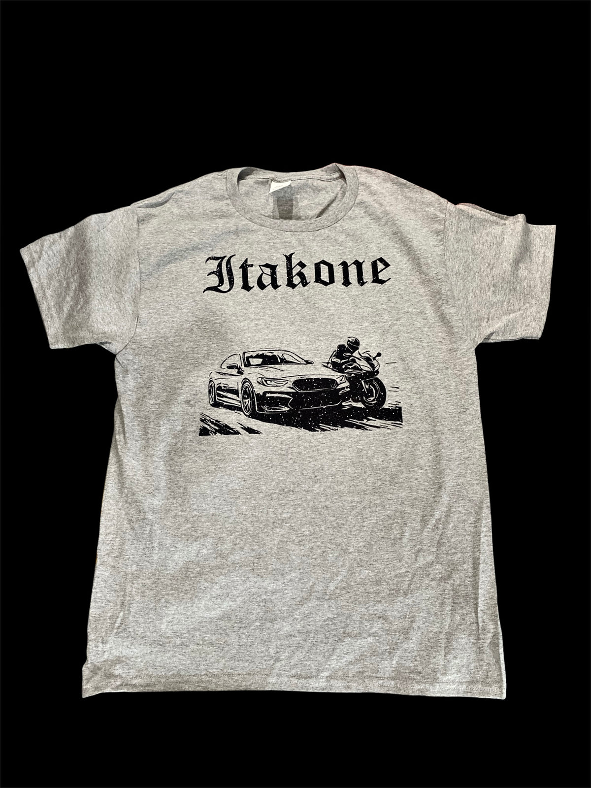 Gray and Midnight black Scenic t-shirts