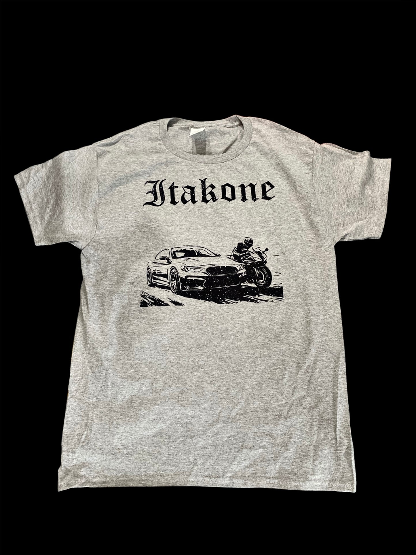 Gray and Midnight black Scenic t-shirts