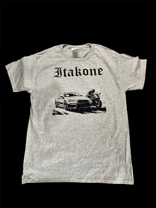 Gray and Midnight black Scenic t-shirts