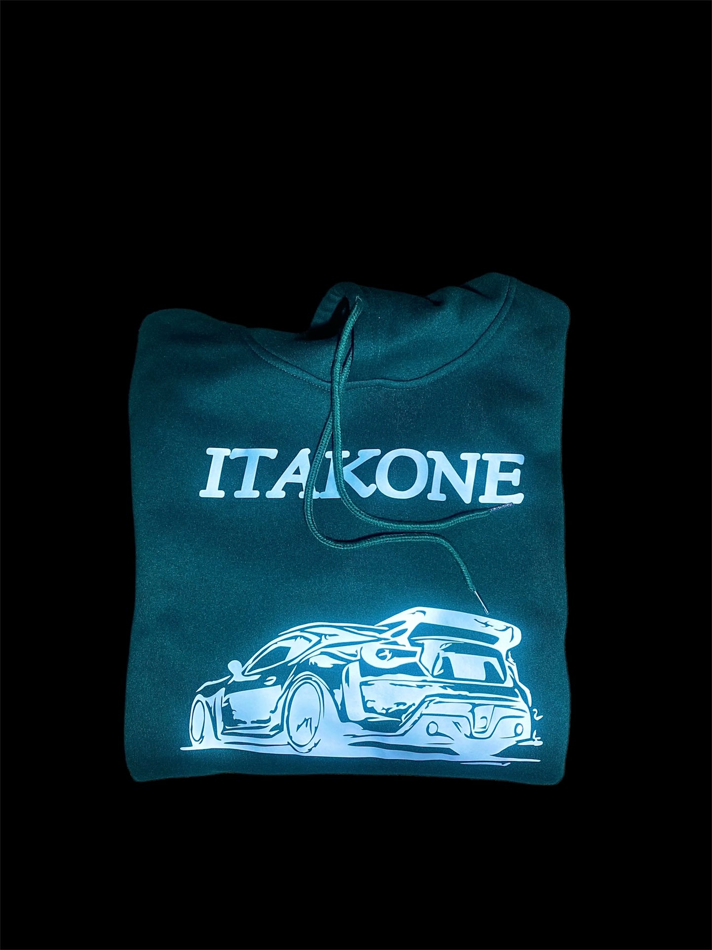 Green & Silver JDM Car Hoodie