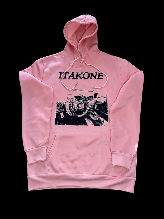 Premium - Pink & Midnight Black JDM Interior Hoodie