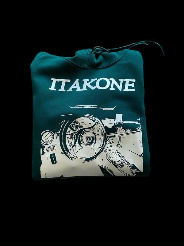 Dark Green & Silver JDM Interior Hoodie