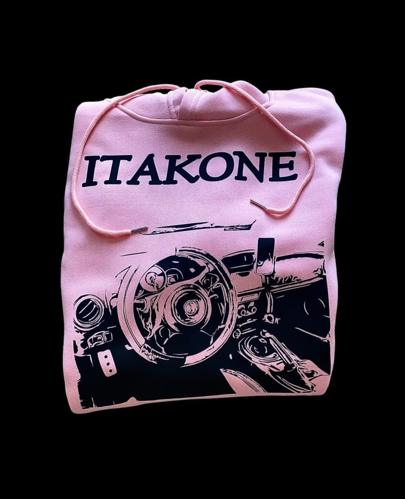 Pink & Black JDM Interior Hoodie