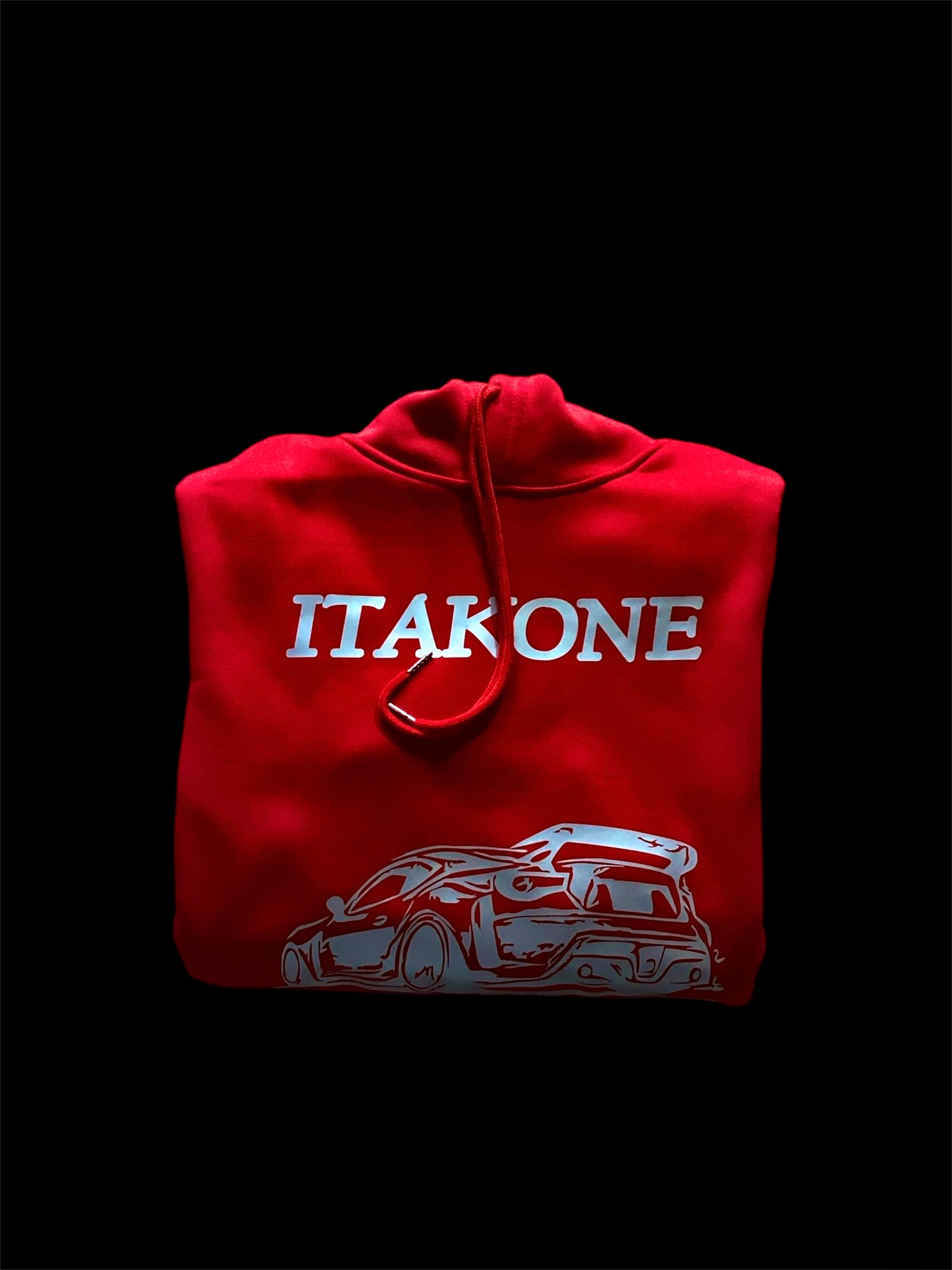 Red & Silver JDM Car Hoodie